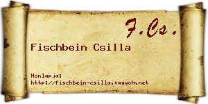 Fischbein Csilla névjegykártya